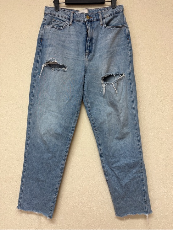 Triarchy Denim - Triarchy womans Light Blue Distressed straight leg Jeans size 29